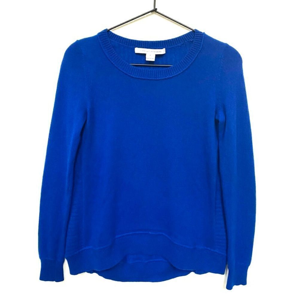 Diane Von Furstenberg Cashmere Sweater DVF Royal Blue XS / P